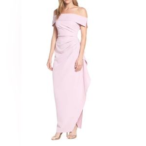 VINCE CAMUTO Ruffle Off the Shoulder Column Dress